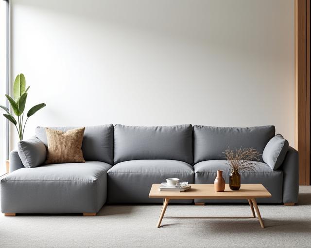 Modulares Sofa Eiger in Grau